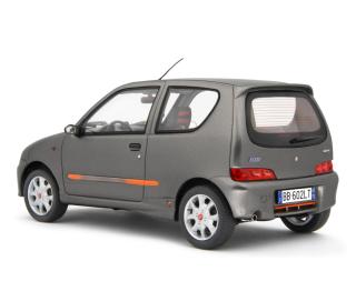 Fiat Seicento Sporting Abarth 1998 Grigio metallizzato Laudoracing 1:18 Resinemodell (Türen, Motorhaube... nicht zu öffnen!)